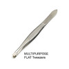 Luxxii 3 Pack Flat Tweezers Stainless Steel Flat Tweezers Hair Plucker for Hair and Eyebrows Personal Care CFLAT