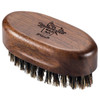 BFWood Small Travel Beard Brush Natural Boar Bristles with Black Walnut Wood