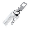 Airisland Stainless Steel Keychain Comb Small Pocket Comb Mini Antistatic Beard Mustache Comb 315 inches