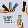 Meridian Trimmer Replacement Blade Onyx Ceramic Blades for Electric Body Pubic Hair Trimmer 1 Pack