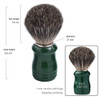 JeCo Shaving SetPure badger Hair Shaving Brush with Steel Stand and Steel Bowl