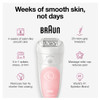 Braun SE5895 Epilator Hair Removal Device Epilator for Women Includes Shaver and Facial Cleansing Exfoliator Brush Attac