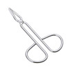 LASSUM 2 PCS Eyebrow TweezersStainless Steel Scissors Shaped Eyebrow Straight Tip Tweezers Clip