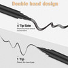 Beard Pencil Filler for man Water Proof Beard pen and beard brush Long Lasting Coverage Natural Finish Male Mustache Rep