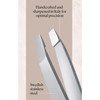 Browgame Original Slanted Tweezer Precise Extra Sharp Plucking Tool For Easy Painless Hair Removal Easy Grip For Meticul