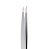 Rubis Evolution IonCoated Stainless Steel Tweezers Combined PointedSlanted Tips for Precise Eyebrows and Hair Removal 4K