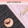 Miuffue Volume Eyelash Extension Tweezers Gold Pink Gradient Precision Lash Extension Tweezers for Making Volume And Cla