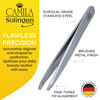 Camila Solingen CS25 4 Professional Surgical Grade Stainless Steel Precision Tip Eyebrow Tweezers for Facial Hair Shapin