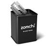 ZOMCHI Razor Blade Bank for Safety Razor Blade Storagement Used Double Edge Safety Razor Blade Disposal Case Black