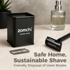 ZOMCHI Razor Blade Bank for Safety Razor Blade Storagement Used Double Edge Safety Razor Blade Disposal Case Black