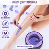 Tress Wellness Wax Warmer Silicone Liner Purple Easy to Clean Silicone Wax Warmer Bowls with 2x Silicone Spatulas Compat
