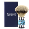 Grandslam Finest Badger Shaving Brush with Resin Handle Engineered for the Best Shave of Your Life Blue
