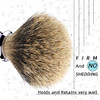 Grandslam Finest Badger Shaving Brush with Resin Handle Engineered for the Best Shave of Your Life Blue