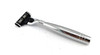 GBS Triple Blade Stainless Steel Razor with a Leather Case