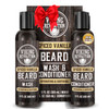 Viking Revolution Beard Wash and Beard Conditioner for Men with Argan Oil and Jojoba Oil Beard Softener and Strengthener