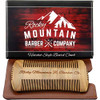Beard Comb Sandalwood Natural Hatchet Style for Hair AntiStatic No Snag Handmade Wide Fine Tooth Contour Brush Best for