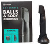 Ballsy B2 Groin Body Trimmer for Men Includes 2 Quick Change Heads Waterproof Cordless Charging Base for The Ultimate Cl