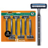 BIC Sensitive 3 Disposable Razors for Men With 3 Blades for Sensitive Skin 12 Count Value Pack of Shaving Razors