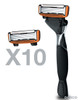 Dorco Pace 6 Six Blade Razor Blade System Value Pack 10 Pack 1 Handle