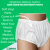 Essential Medical Supply QuikSorb Pull On Reusable Vinyl Incontinent Pants Small Size from 22in to 28in Durable and Comf