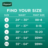 Depend Fresh Protection Adult Diapers Incontinence Postpartum Bladder Leak Underwear for Women Disposable Maximum Large