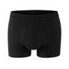 PROTECHDRY Washable Reusable Urinary Incontinence Cotton Boxer Brief Underwear for Men Black Medium