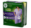 Medium Overnight Depends Women Night Defense Incontinence Underwear Purple