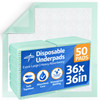 Medline Super Absorbent Underpad 36 x 36 50 Count Extra Large Disposable Incontinence Pads Protective Bed Pads Chucks Fo