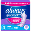 Always Discreet Adult Incontinence Pads for Women Moderate Absorbency Long Length Postpartum Pads 162 Count 3 Packs of 5