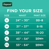 Depend Fresh Protection Adult Diapers Incontinence Postpartum Bladder Leak Underwear for Women Disposable Maximum Medium