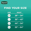 Depend Fresh Protection Adult Diapers Incontinence Underwear for Men Disposable Maximum Large Grey 72 Count 2 Packs of 3