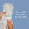 Rael Incontinence Pads for Women Organic Cotton Cover Postpartum Essential Heavy Absorbency Bladder Control 4Layer Core