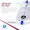 Dynarex Urinary Leg Bag for Use with Catheter has a NonDrip Closure AntiReflux Valve 600 ml20 oz Capacity Medium White 1