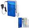 Pursonic UV Toothbrush Sanitizer Holder Wall Mounted 5 Slots Toothbrush Holders for Bathrooms with Toothpaste Holder NoD