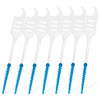 KAXMOON 400pcs Dental Picks SoftInterdental Brush DoubleEnded Toothpicks Silicone Dental Floss