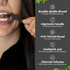The Humble Co Floss Picks 200 Count Plant Based Dental Floss Picks for Superior Oral Care Dental Hygiene and Gum Health