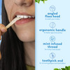 The Humble Co Molar Floss Picks for Teeth 200 Count Mint Angled Dental Flossers with Extended Reach for Molars Back Teet