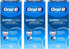 OralB Super Floss Mint Dental Floss for Braces Bridges 50 Strips Packs 3