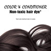 Light Mountain Henna Hair Color & Conditioner  Black Hair Dye, Organic Henna Leaf Powder and Botanicals, Chemical-Free, Semi-Permanent Hair Color +
