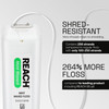 REACH Waxed Dental Floss Mint Plaque Remover for Teeth Shred Resistant Floss Slides Smoothly Easy to Use Waxed Deep Clea