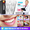 GCATACC 10 Pack Dental Tools Professional Plaque Remover for Teeth Cleaning Tools Set Stainless Steel Hygiene Kit with D