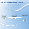 RAZOKO 3in1 Floss for Braces 120 PreCut Strands Floss Threaders Spongy Regular Floss for Bridges Wide Gaps