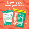 Plackers Micro Mint Dental Flossers FoldOut Toothpick Super Tuffloss Easy Storage with SureZip Seal Fresh Mint Flavor 15