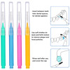 Patelai 50 Pieces Interdental Brush for Cleaner Braces Brush Toothpick Dental Tooth Flossing Head Oral Dental Hygiene Fl