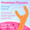 Kids Flossers 4 Pack 200 Count Fun AnimalShaped Floss Picks for Kids Bubble Gum Flavor Easy Glide Between Teeth Helps Pr