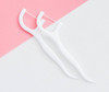 VNDEFUL 100Pcs5 Packets White Dental Floss Picks Toothpicks Stick Oral Care