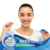Expandable Floss Treated with Activated Charcoal with Xylitol and Natural Plant Based Wax Fresh Mint Flavor 50 Meter 6 C