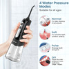 Cordless Water Dental Flosser Teeth Cleaner INSMART Professional 300ML Tank DIY Mode USB Rechargeable Dental Oral Irriga