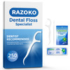 Dental Floss Picks Toothpicks 250pcs with Portable Cases and 100pcs BrushPicks Interdental Toothpicks