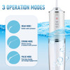 Electric Water Flosser Cordless for Teeth 3 Modes 4 Jet Tips Cleaning and Flossing Water Dental Portable Floss Irrigator